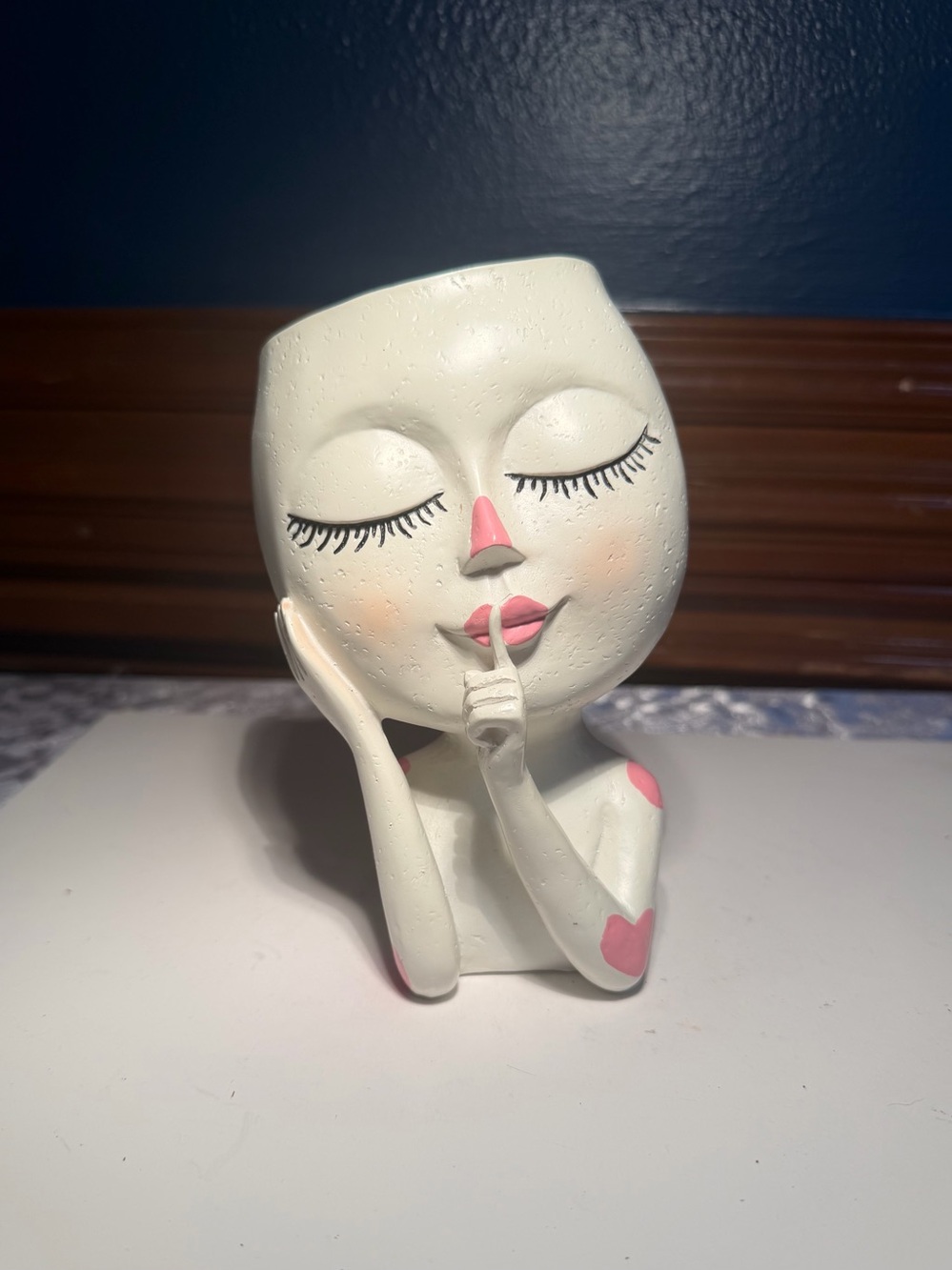 Cute Resin Face Head Resin Planter